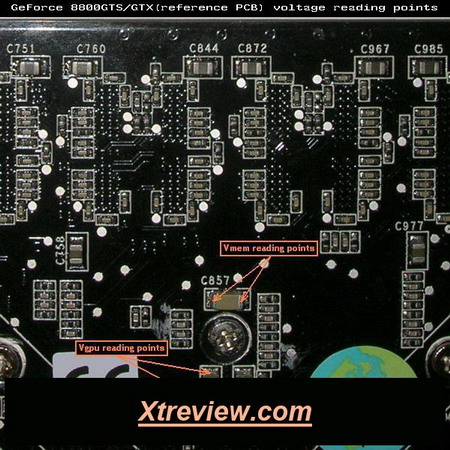 Voltmod GPU memory on reference video cards GeForce 8800 GTS