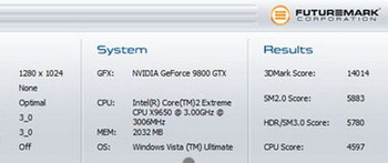 9800gtx 3d2006 benchmark