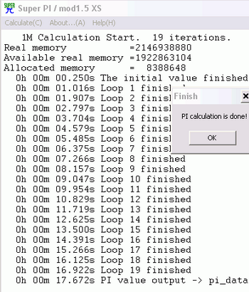 Celeron 460 extreme overclocking super pi