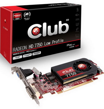 Club 3D AMD Radeon HD 7750 Low Profile