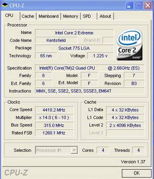 Extreme QX6700 Kentsfield overclocking