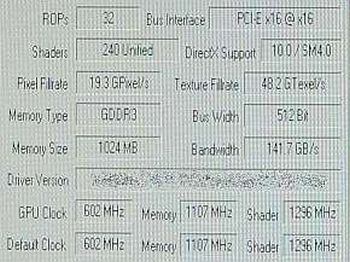 GeForce GTX 280 crysis 