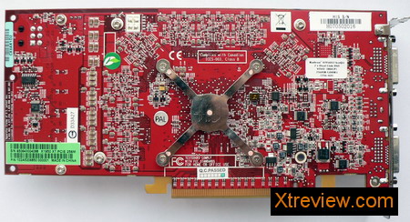 HIS radeon x1950 XT iceQ3 turbo 256Mb : card back side