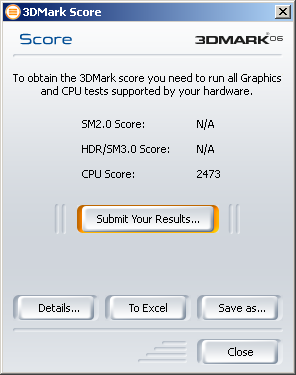 highest score from E6850 : 3d2006