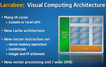 Larrabee visual computing architecture