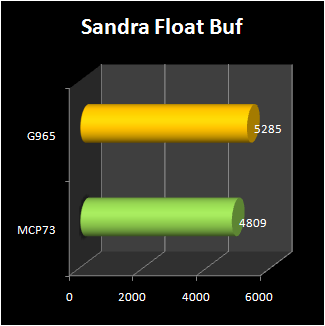 NVIDIA MCP73 : sandra float