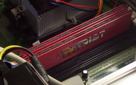 Patriot Dual Channel 2GB DDR 500 (PC 4000) Review benchmark overclock