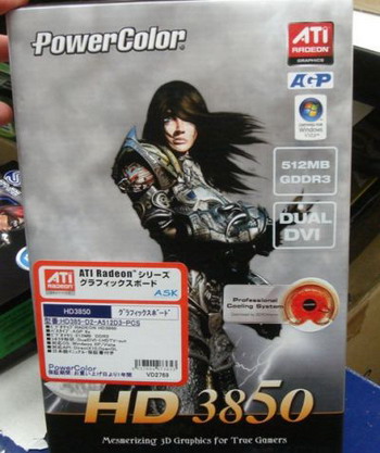 PowerColor agp Radeon HD 3850 512 mb 