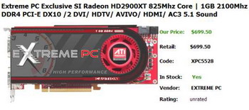 HD 2900 XT with 1 Gb GDDR-4