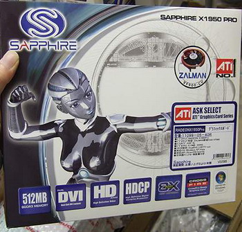 Sapphire radeon x1950 pro ultimate agp box