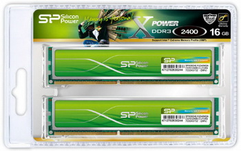 Memory Modules Silicon Power Xpower DDR3 Overclocking DDR3-1600, DDR3-1866, DDR3-2133 and DDR3-2400