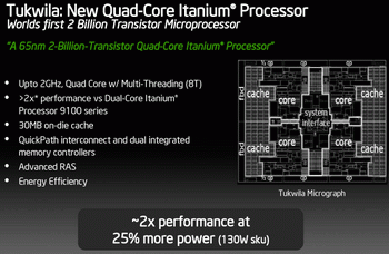 Tukwila new Quad core itanium