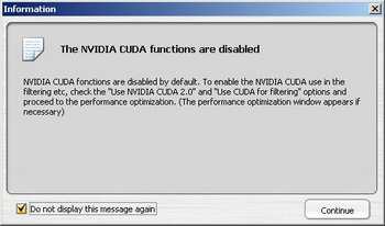 NVidia CUDA disabled