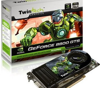 twintech G8800GTS-320MB XT Overclocked edition