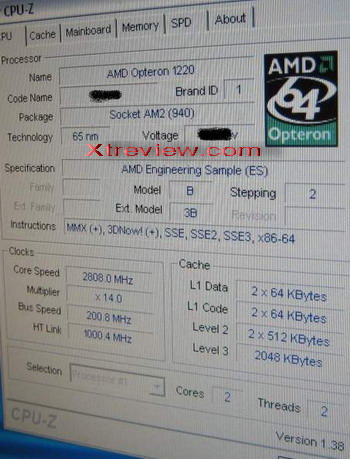 agena socket AM2+ 2.8ghz