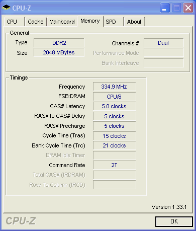 AMD Turion 64 X2 cpu z memory