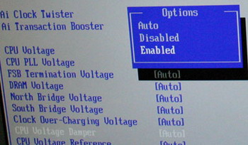 Asus P5E3 Deluxe bios settings
