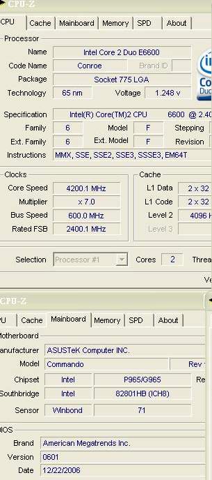 asus commando overclock result