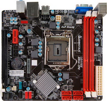 Biostar H61MGV3 board equipment includes four SATA 3 Gb / s