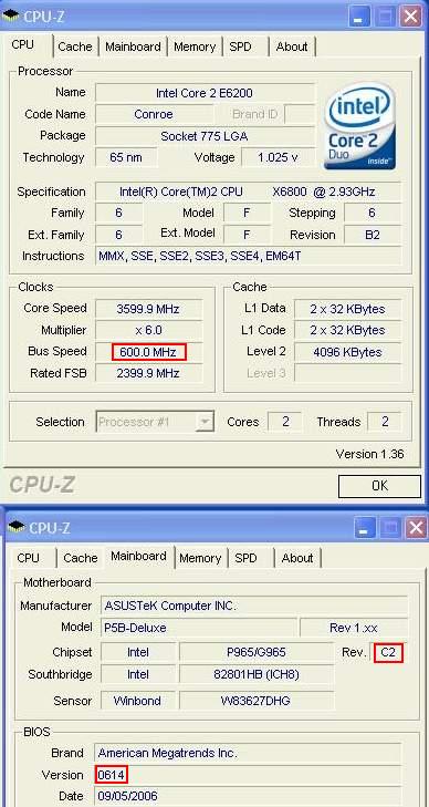 intel p965 chipset C2 stepping