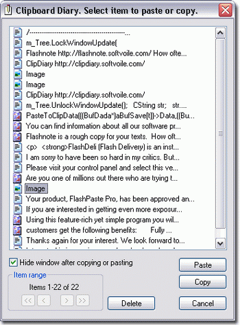 Clipdiary v.2.1