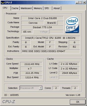 conroe BSEL mod cpu z