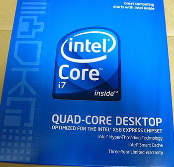 Core i 7 box package