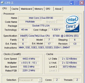 core 2 Duo e7200 