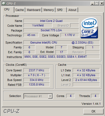 core 2 quad q9100 