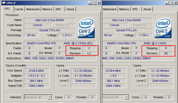 core 2 Duo e6400 l2 vs b2