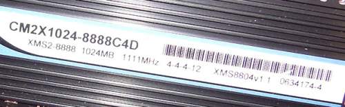 corsair domnator Ddr2-1111 Pc2-8888