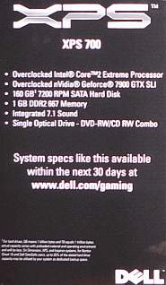 Dell Core 2 Extreme X6800 XPS 700