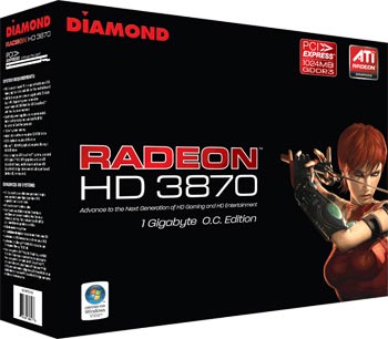 diamond multimedia ATI radeon HD 3870 1 GB O.C. Edition 