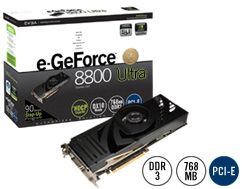 e-GeForce 8800 Ultra superclocked and e-GeForce 8800 Ultra KO