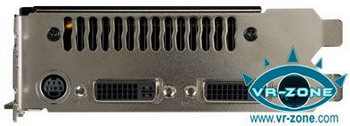 GeForce 9800 GTX rear panel