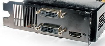 geForce 9800 GX2 rear panel