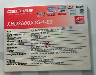 Gecube Radeon HD 2600XT 