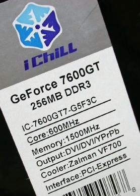 ichill inno 3d 7600GT specification