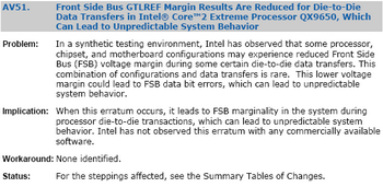 Intel AV51 error