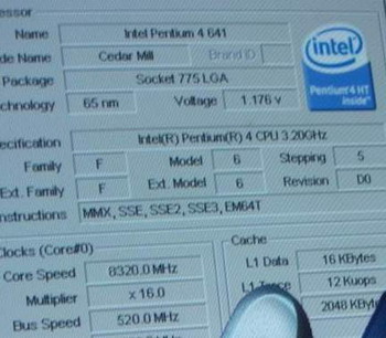 intel p4 at 8.3 ghz 