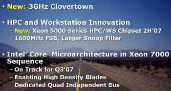 intel 45nm processor 3ghz clovertown