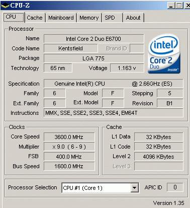 kentsfield overclocking on Asus P5B Deluxe