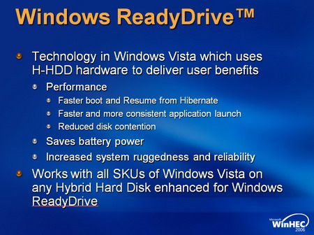 Microsoft Windows Vista - ReadyDrive