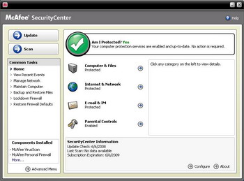 McAfee Total Protection 2008