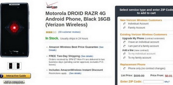 MotorolaDroid RAZR