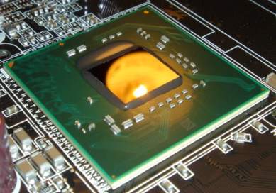 intel p965 die size