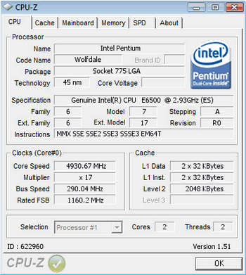 pentium E6500K 