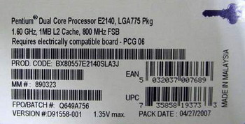 pentium e2140 stepping l2