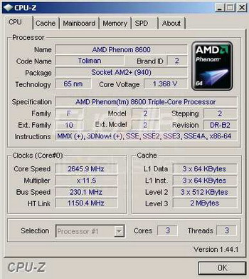 phenom 8600 b2 overclock