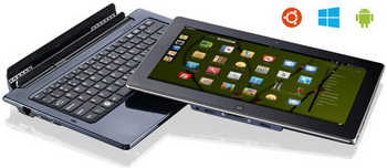 Laptop Tablet Python S3 can run Ubuntu, Android or Windows 8